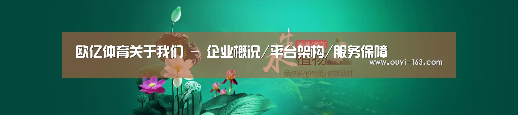 鲜花水草花卉网站模板