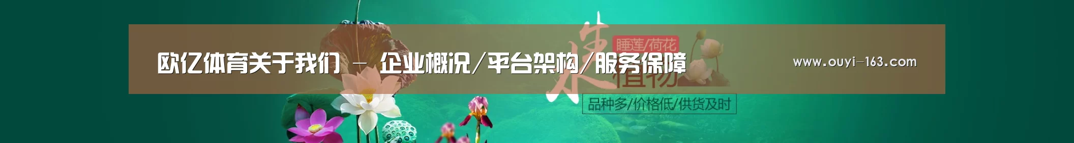鲜花水草花卉网站模板